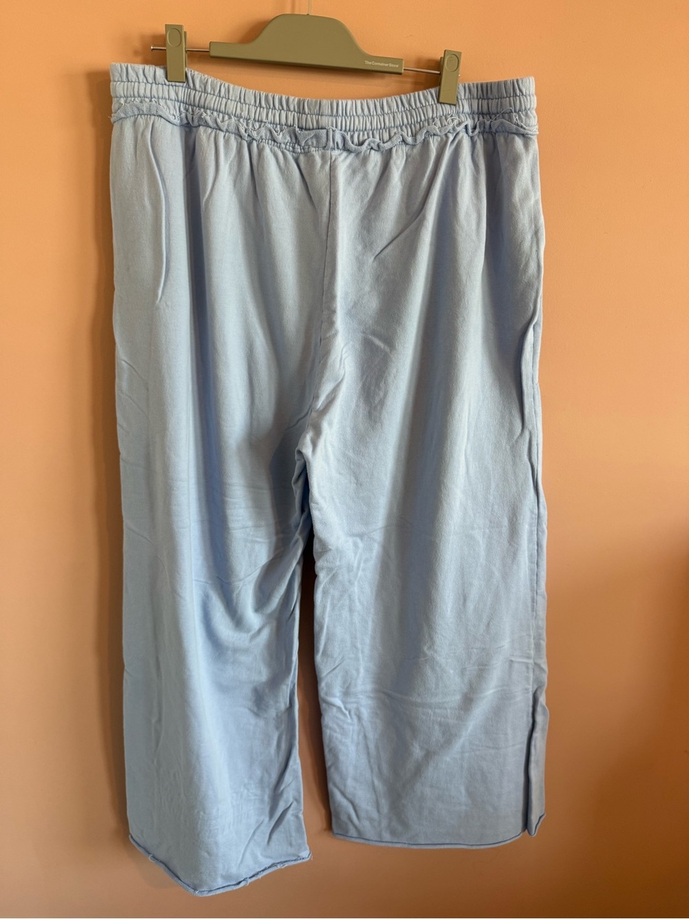 Zenana Baggy Wide Leg Sweatpants w/Hole - Picture 4 of 4